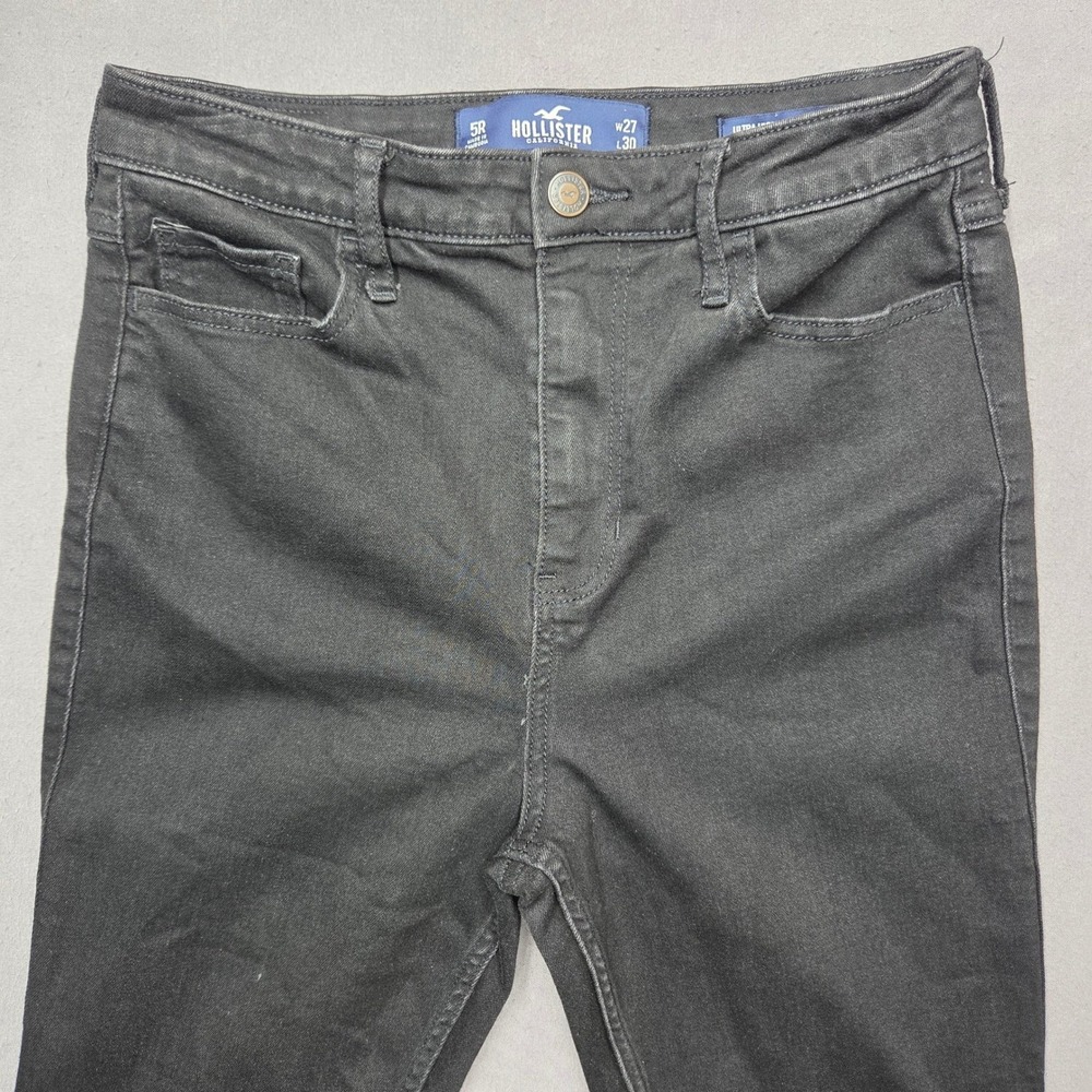 Hollister Ultra High Rise Legging Skinny Jeans Black Womens Size 5R W27 L30